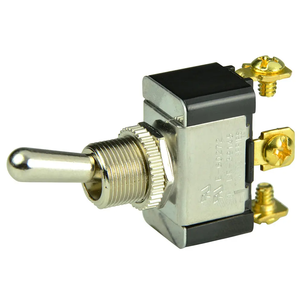 Bep Spdt Chrome Plated Toggle Switch - On/Off/(On) [1002015] 1