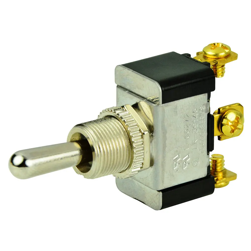 Bep Spdt Chrome Plated Toggle Switch - (On)/Off/(On) [1002004] 1