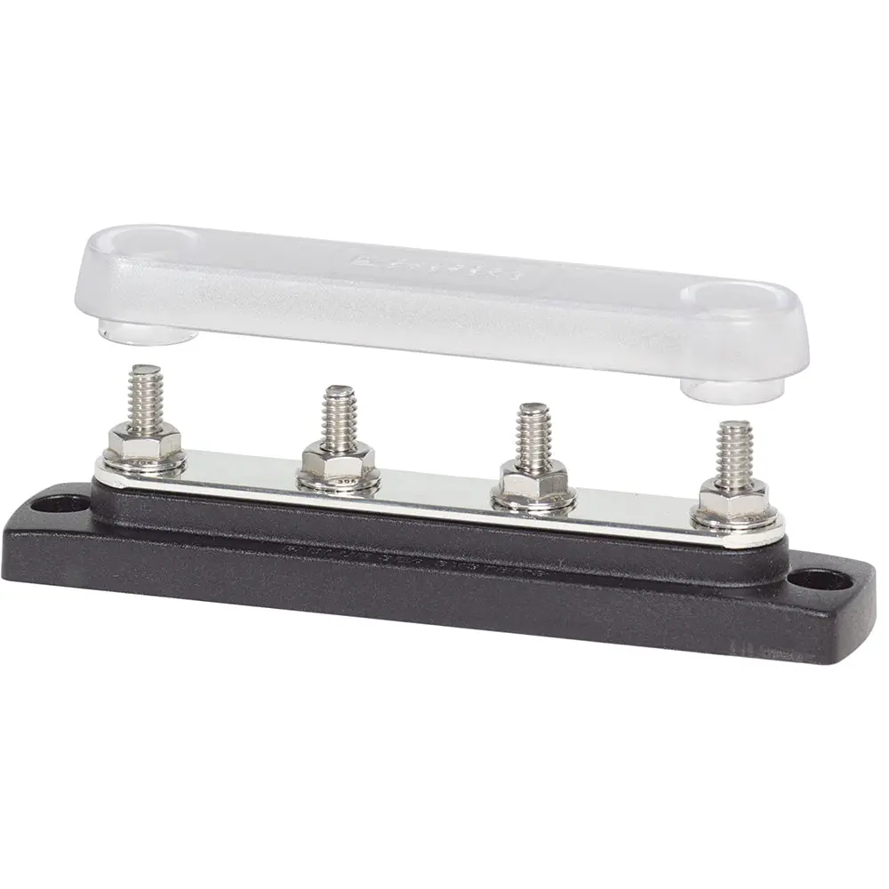 Blue Sea 2307 Common 150A Busbar - (4) 1/4"-20 Studs W/Cover [2307] 1