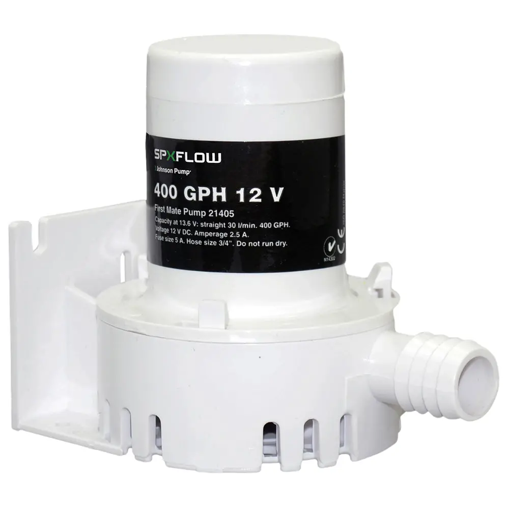 Johnson Pump 400 Gph 12V Bilge Pump - Barbed Port [Jp-21405] 1