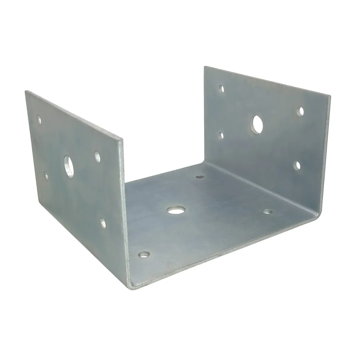 6X6 Deck Post Concrete Anchor Connector Bracket, Fence Post Base, Zinc Plated 1