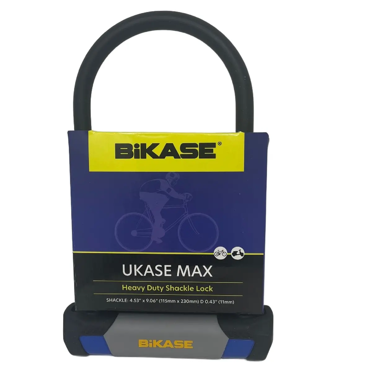 Ukase Max - Heavy Duty Shackle Lock  - Shackle: 4.53" X 9.06" (115Mm X 230Mm) Dia 0.43" (11Mm) 1
