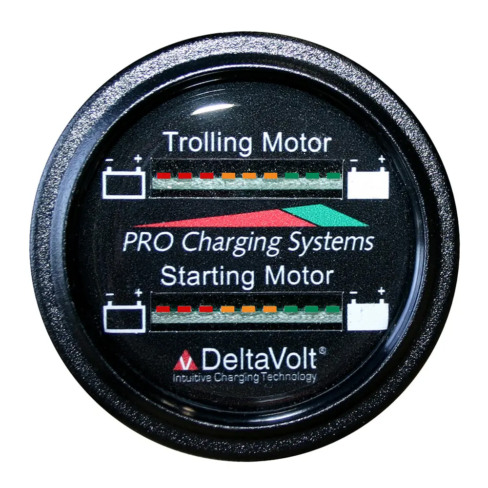 Dual Pro Battery Fuel Gauge - Marine Dual Read Battery Monitor - 12V/36V System - 15 Battery Cable [Bfgwom1536v/12V] 1