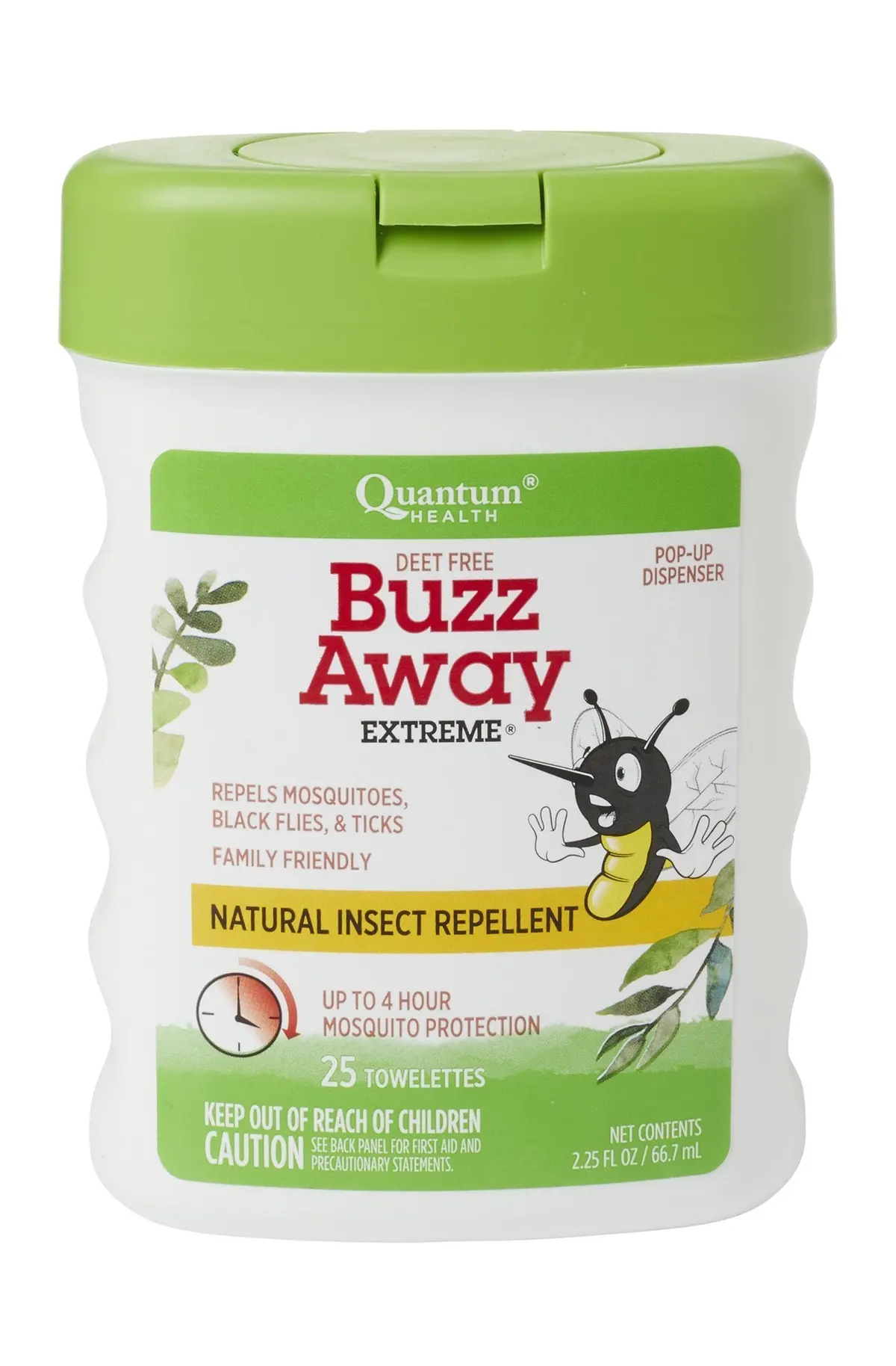 Buzz Away - Deet-Free Insect Repellents & Bite Relief Wipes 25 Count 1