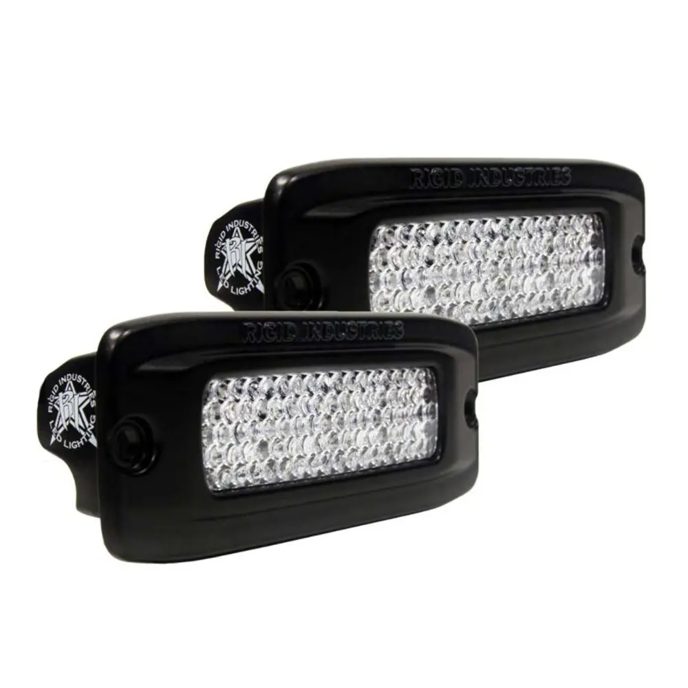 Rigid Industries Sr-Q Pro Back Light Kit - Flush Mount Diffused - Pair - Black [980033] 1