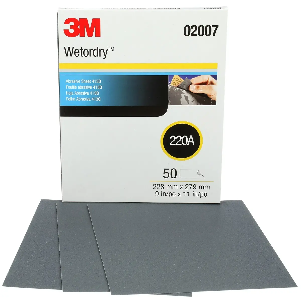 3M - Wetordry Abrasrive Sheet 220A 1