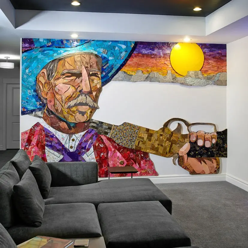 Custom Gunslinger Original Metal Wall Sculpture 1