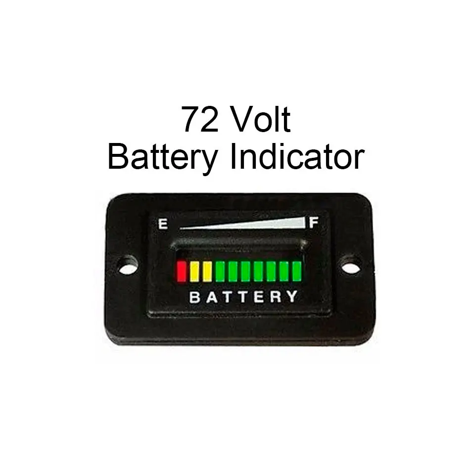 72 Volt / 72V Polaris Gem Electric Vehicle Battery Meter Gauge Charger Indicator 1