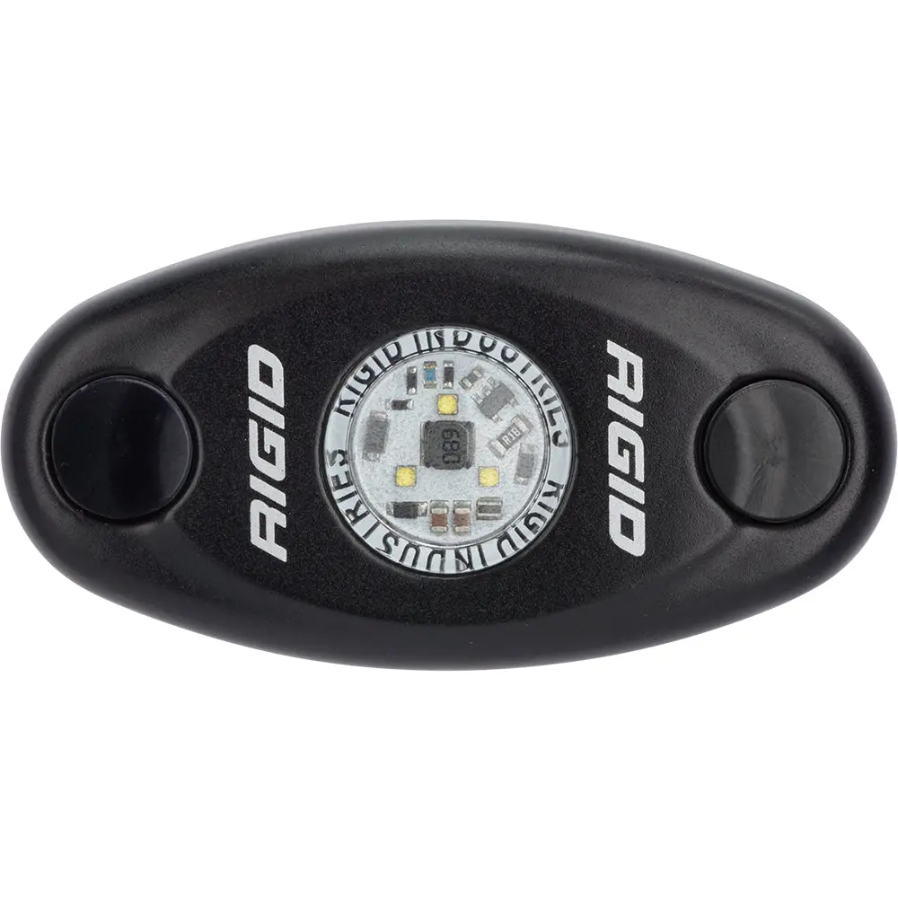 Rigid Industries A-Series Black Low Power Led Light - Single - Cool White [480033] 1