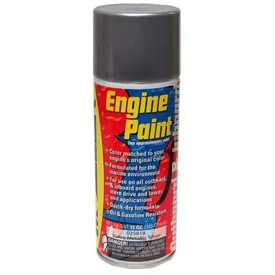 Moeller - Volvo Metallic Silver Marine Engine Spray Paint 1