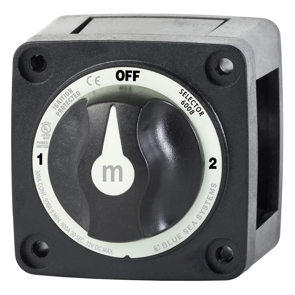 Blue Sea 6008200 M-Series Selector 3 Position Battery Switch - Black [6008200] 1