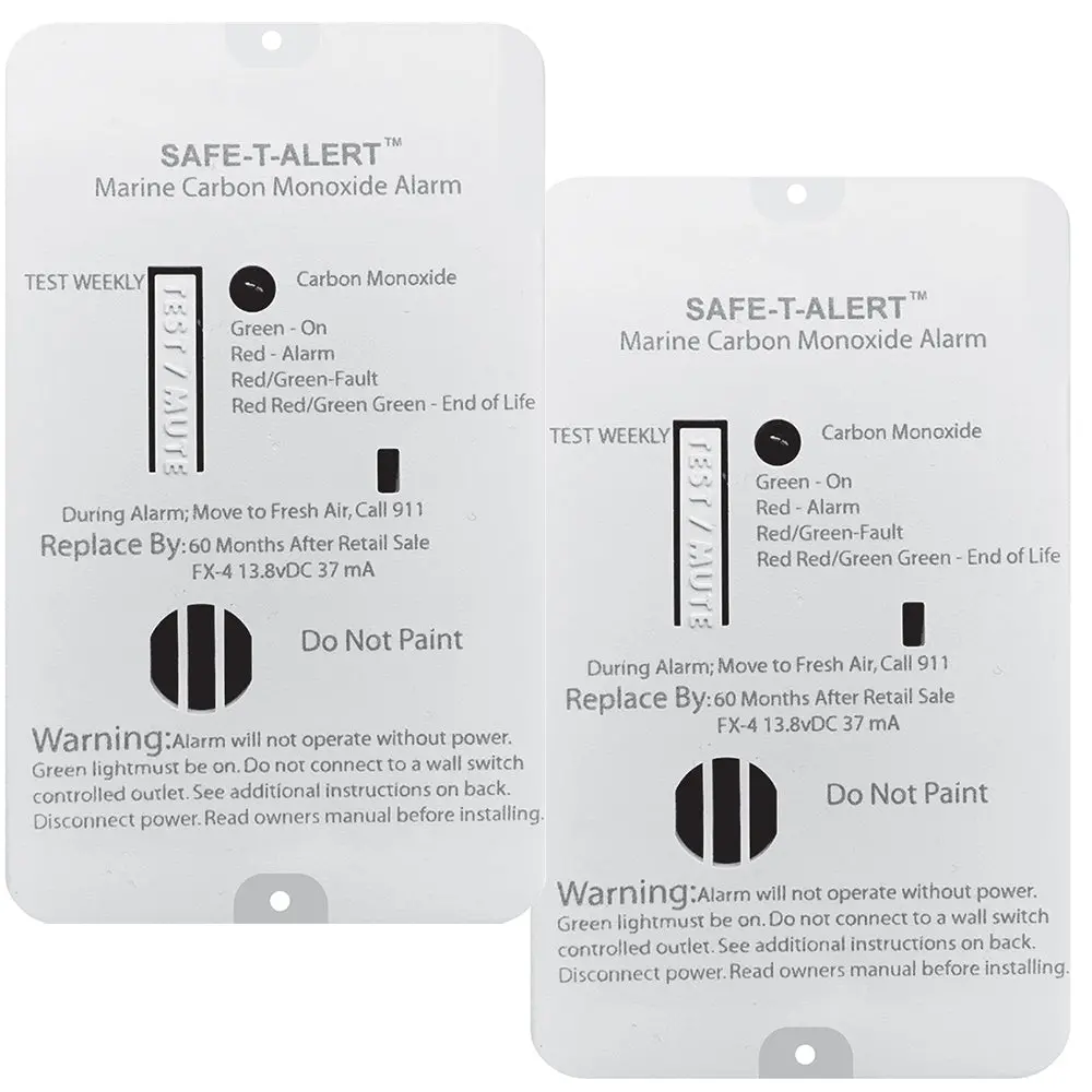 Safe-T-Alert Fx-4 Carbon Monoxide Alarm - 2-Pack [Fx-4Marine2-Pack] 1