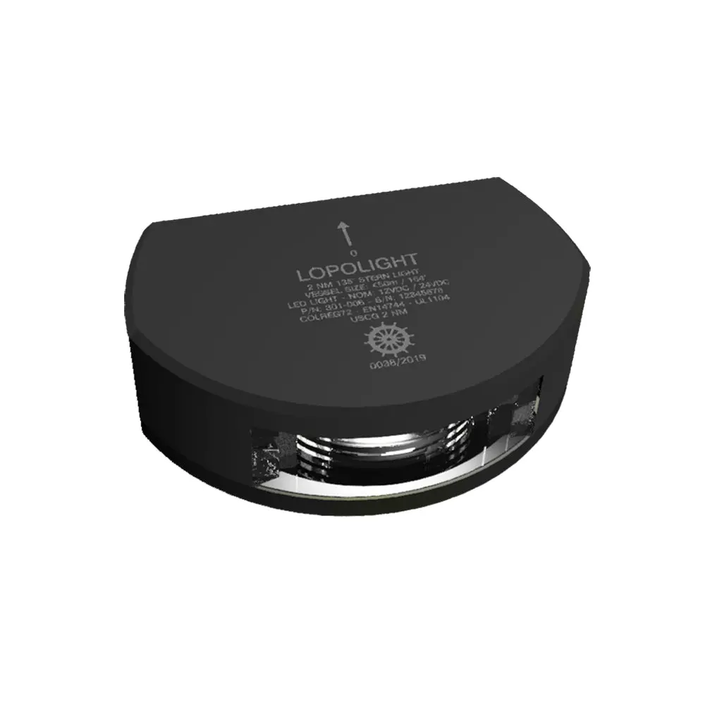Lopolight Series 301-006 - Stern Light - 2Nm - Vertical Mount - White - Black Housing [301-006-B] 1