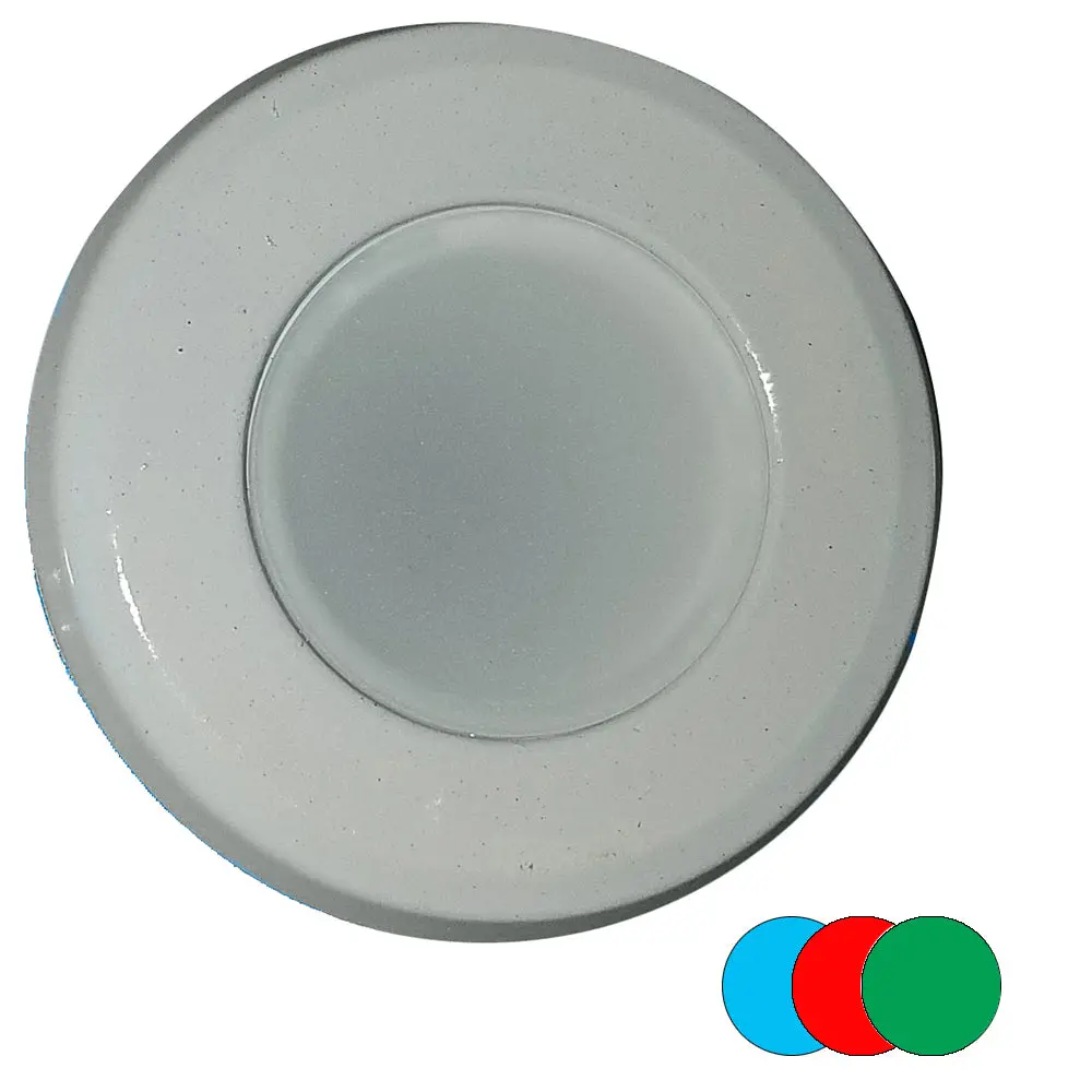 Shadow-Caster Color-Changing White, Blue  Red Dimmable - White Powder Coat Down Light [Scm-Dl-Wbr-Wh] 1