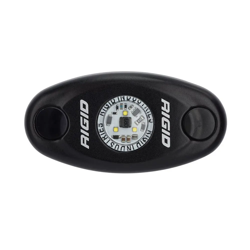 Rigid Industries A-Series Black High Power Led Light Single - Cool White [480093] 1