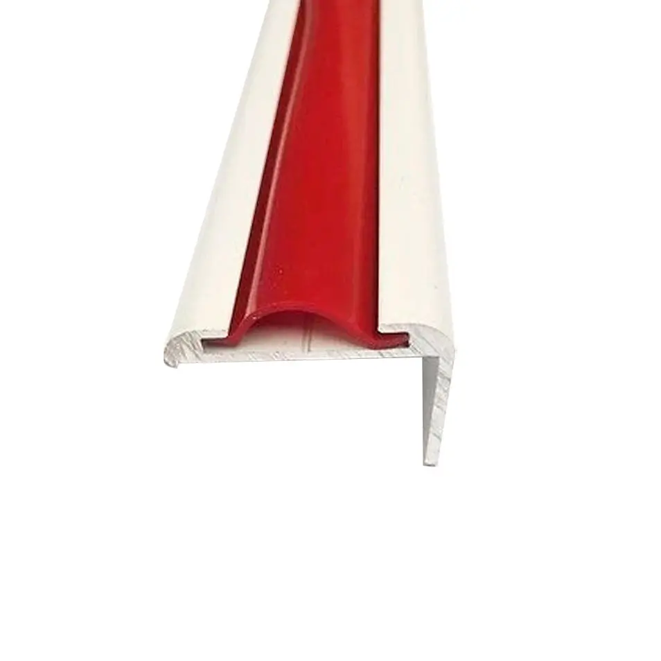7/8" Red Rv Marine Vinyl Flat Insert Trim Mold Flexible Screw Cover 1