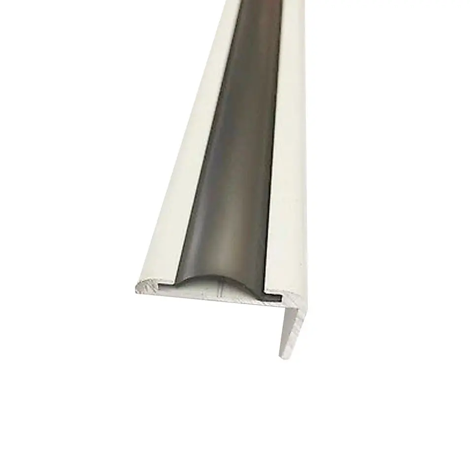 7/8" Silver Rv Marine Vinyl Flat Insert Trim Mold Flexible Screw Cover 1