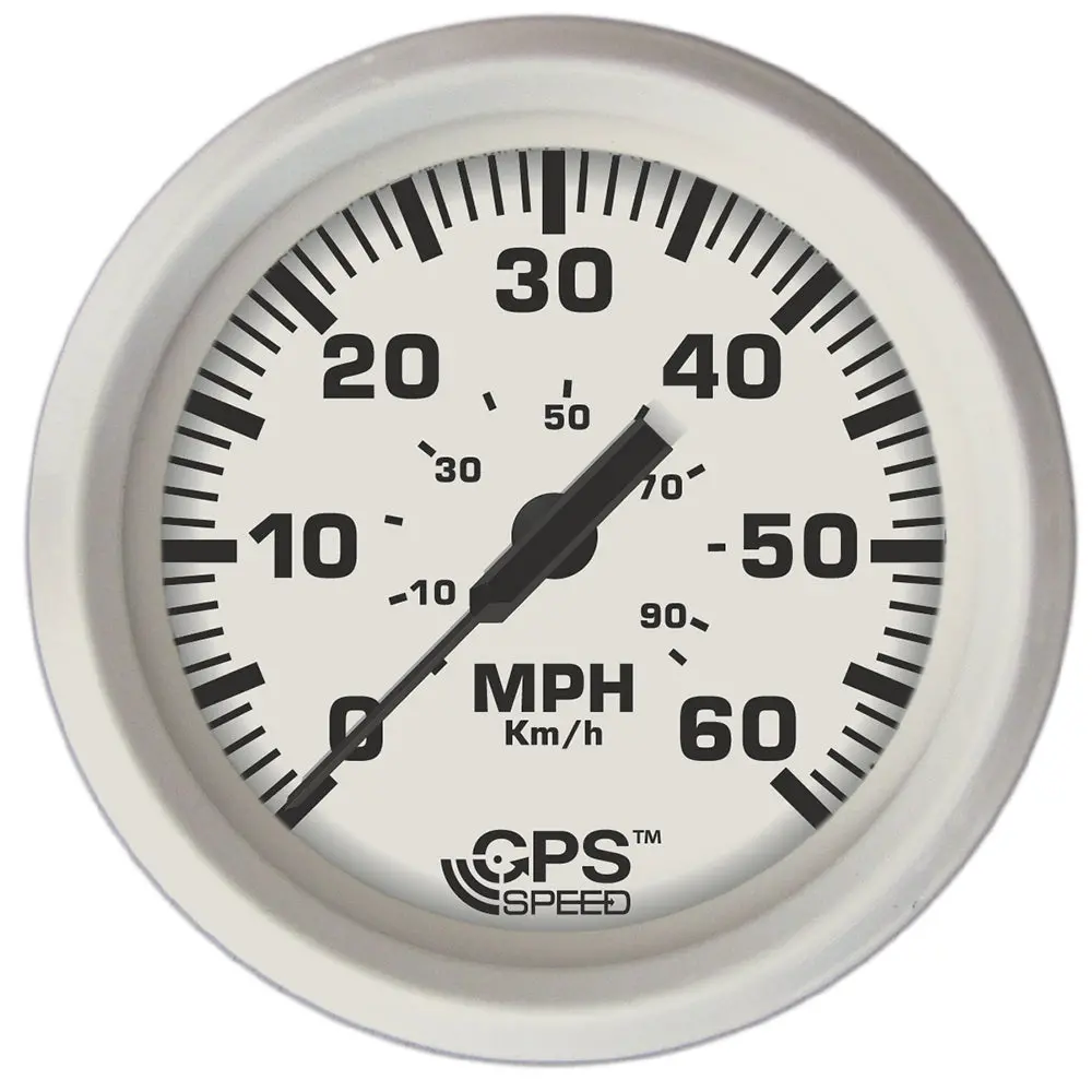 Faria Dress White 4" Gps Speedometer - 60 Mph [33147] 1