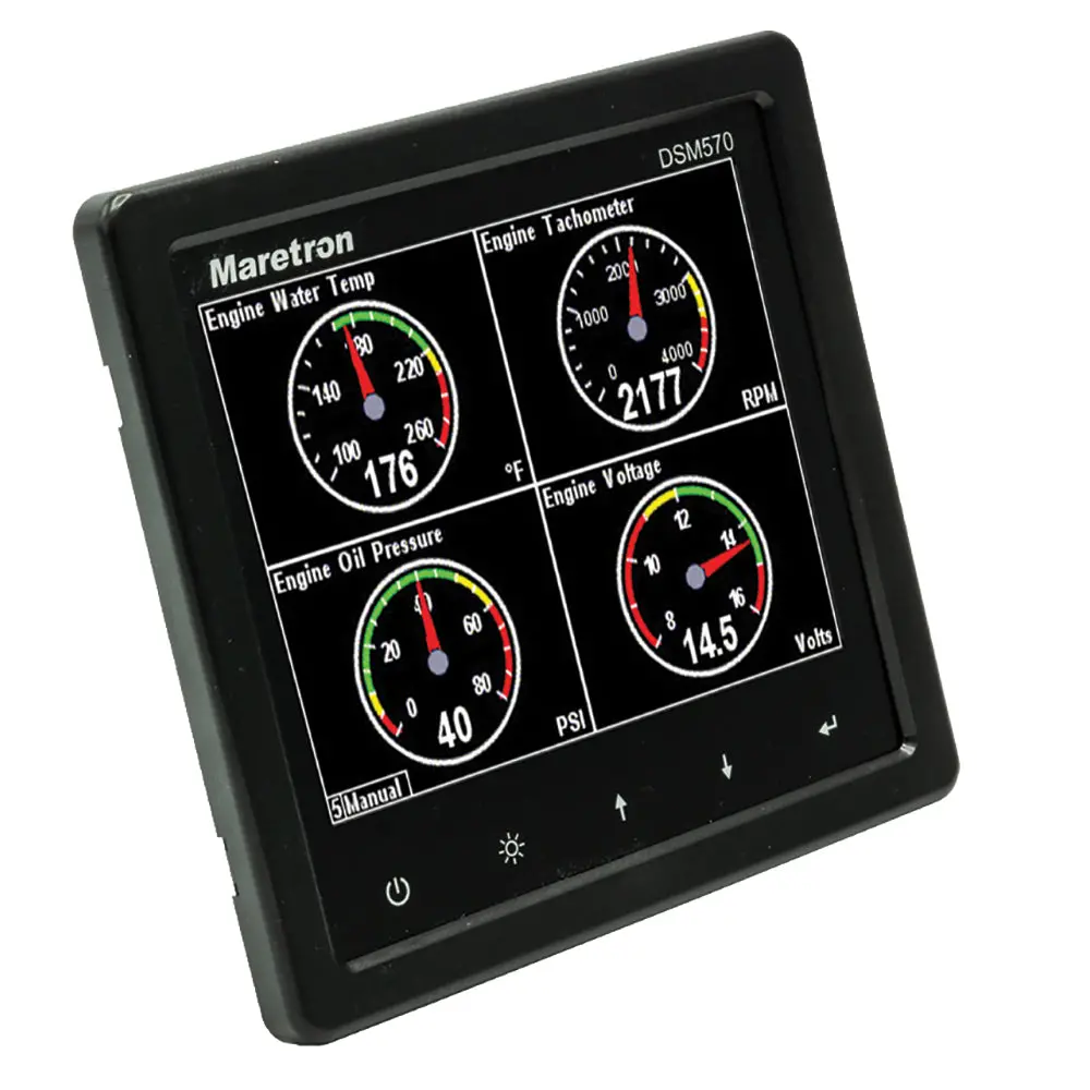 Maretron Dsm570 5.7" High Resolution Color Display W/Black Enclosure [Dsm570-01] 1