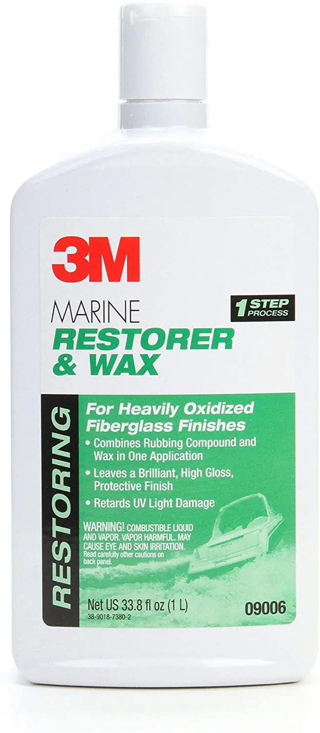 3M - Marine Fiberglass Restorer And Wax - 32 Oz 1