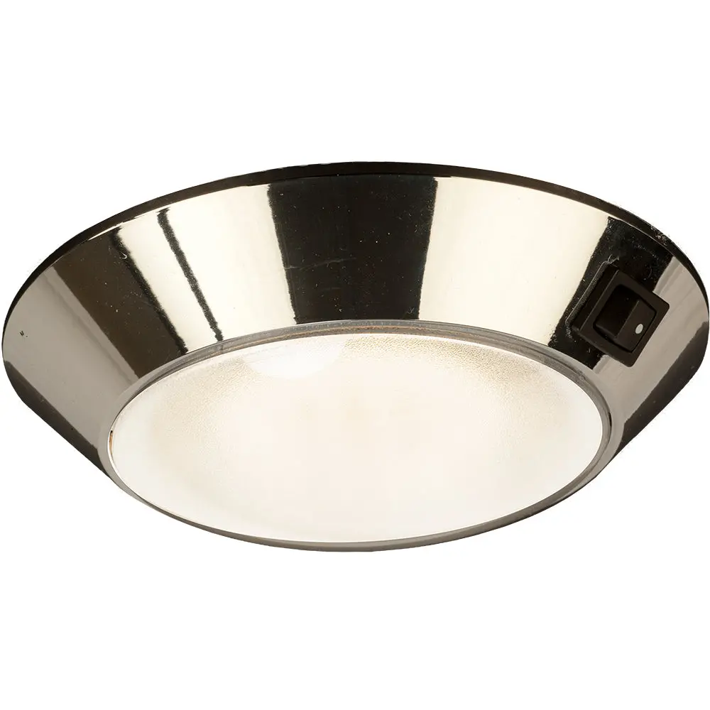 Sea-Dog Chrome Plastic Led Dome Light 4" Day/Night - Clear/Red Bulb [401755-1] 1