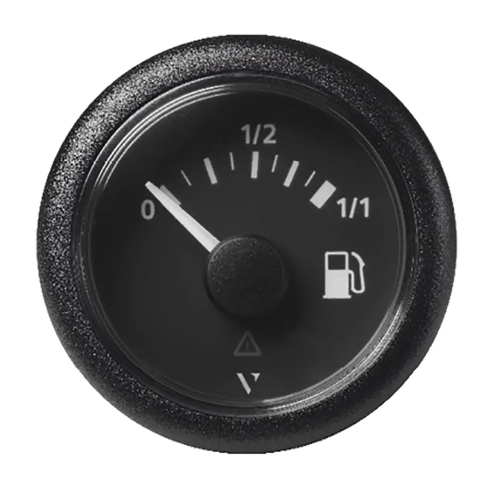 Veratron 52Mm (2-1/16") Viewline Fuel Tank Level Gauge - 0 To 1/1 - Black Dial  Round Bezel [A2c59514079] 1