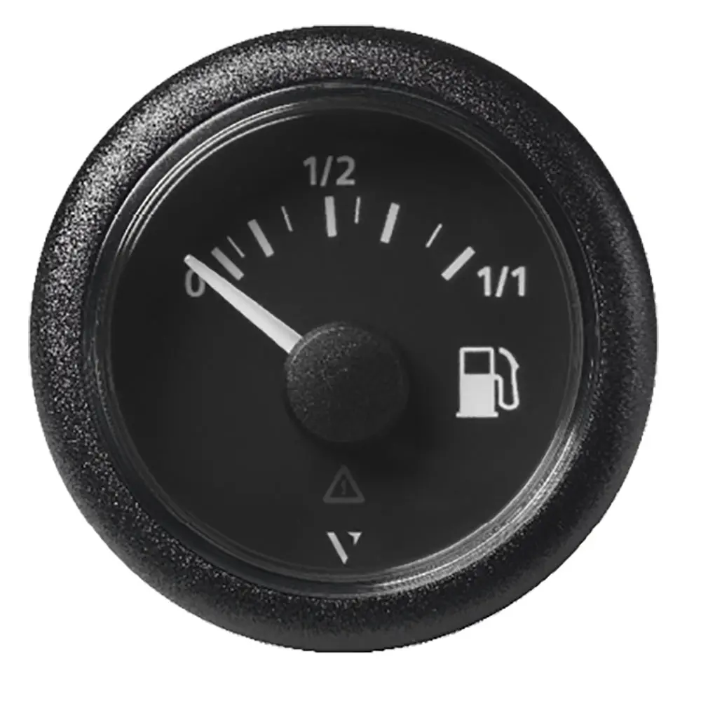 Veratron 52Mm (2-1/16") Viewline Fuel Level Gauge 0-1/1 - 3 To 180 Ohm - Black Dial  Round Bezel [A2c59514082] 1