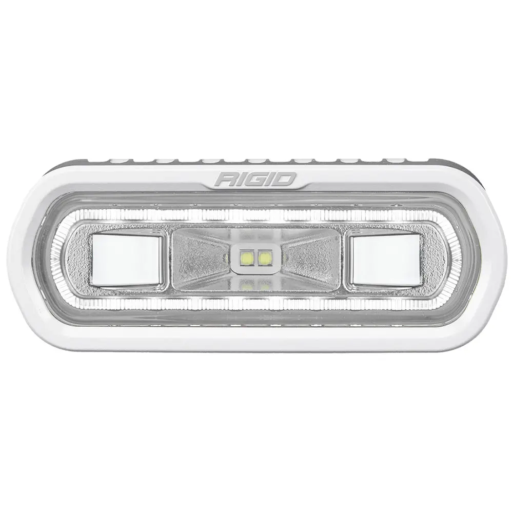Rigid Industries Sr-L Series Marine Spreader Light - White Surface Mount - White Light W/White Halo [51100] 1
