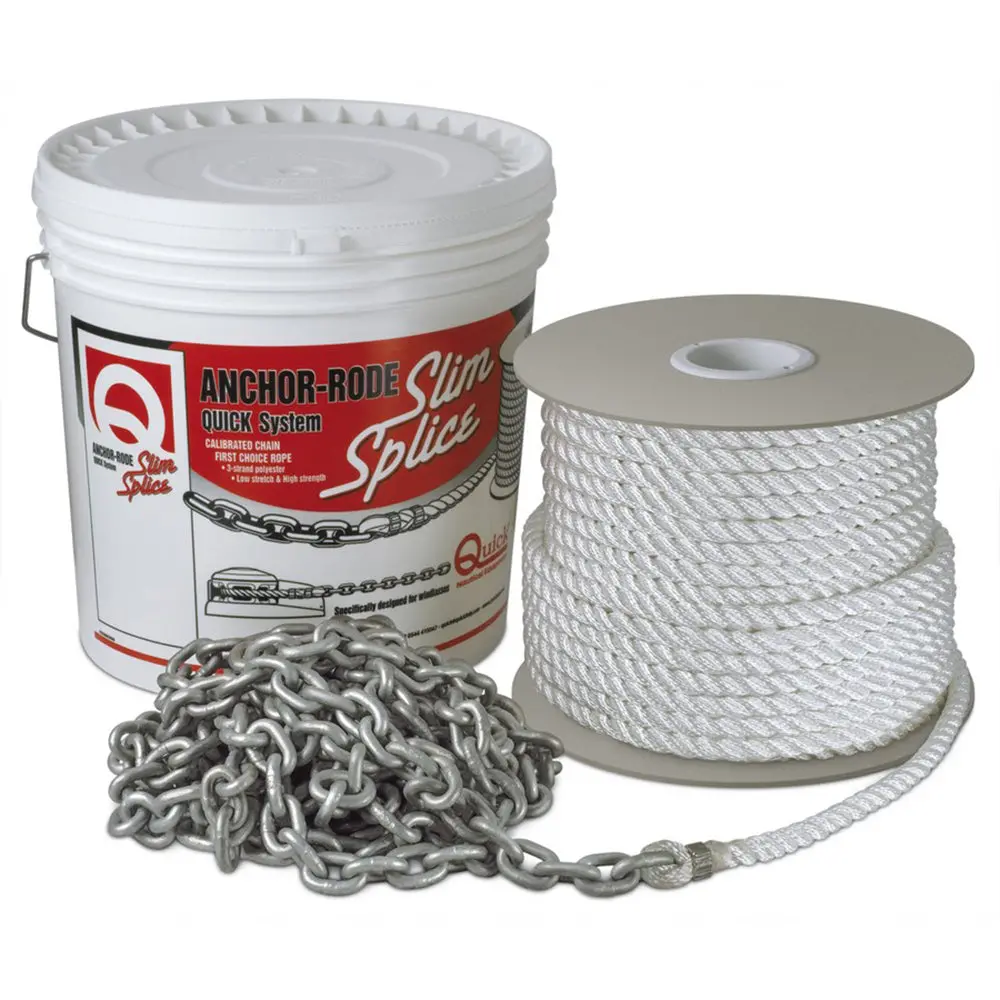 Quick Anchor Rode 20 - 7Mm Chain - 100 - 1/2" 3 Plait Rope [Fvc070312210q00] 1