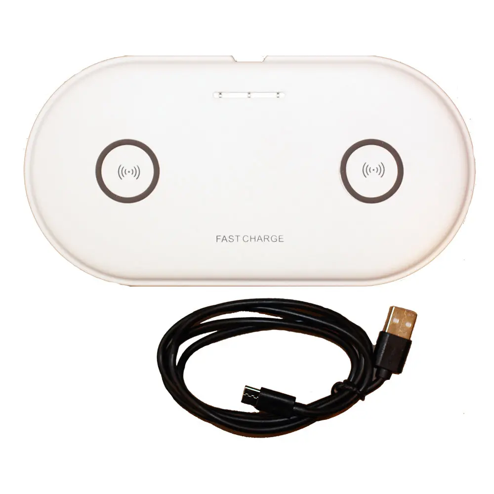 Lunasea Dual Qi Charge Pad - Usb Powered (Power Supply Not Included) [Llb-63Au-01-00] 1