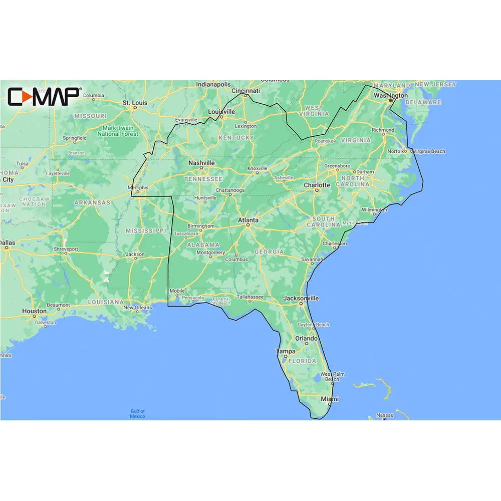 C-Map M-Na-Y214-Ms Us Lakes South East Reveal Inland Chart [M-Na-Y214-Ms] 1