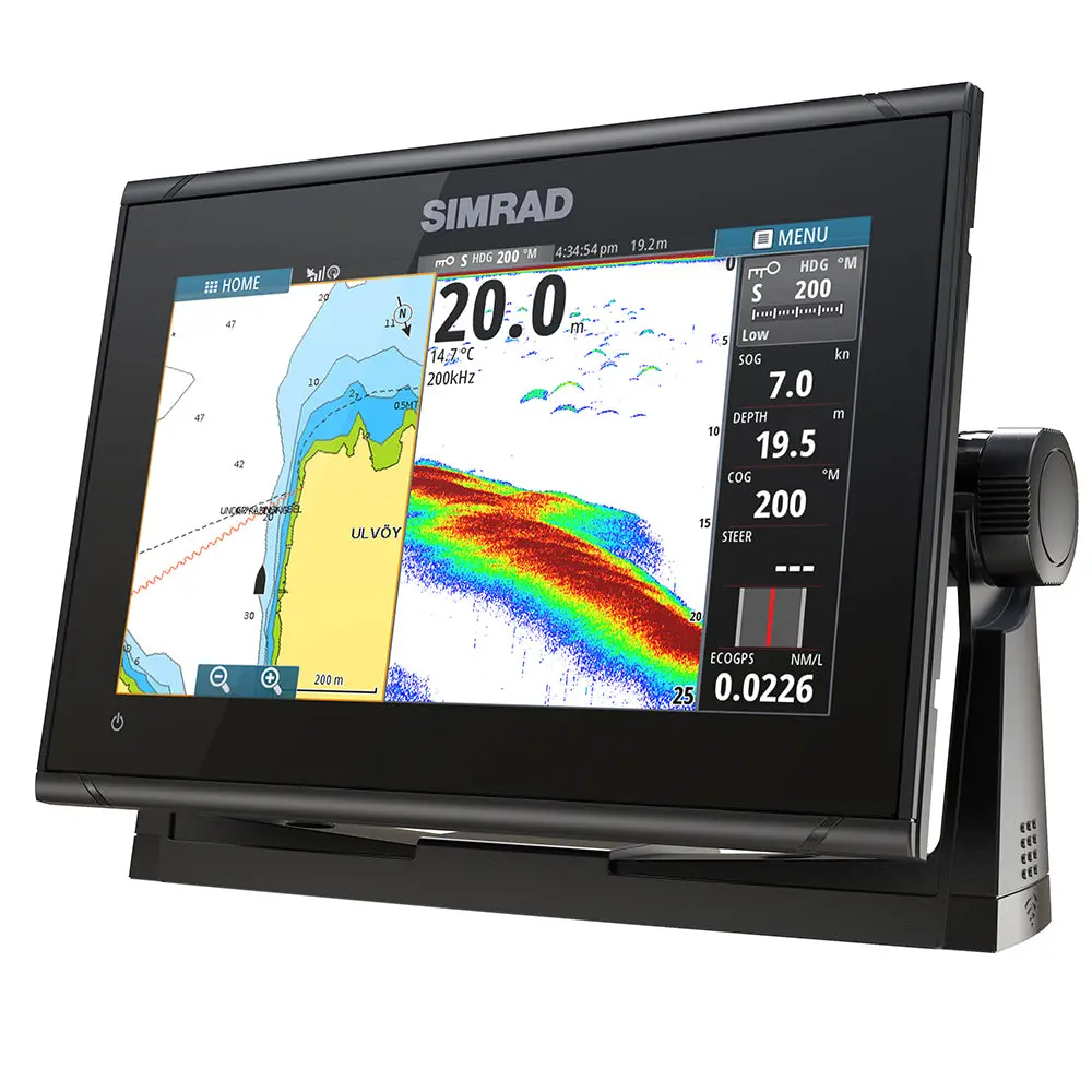Simrad Go9 Xse Chartplotter/Fishfinder W/C-Map Discover Chart - No Transducer [000-13210-002] 1