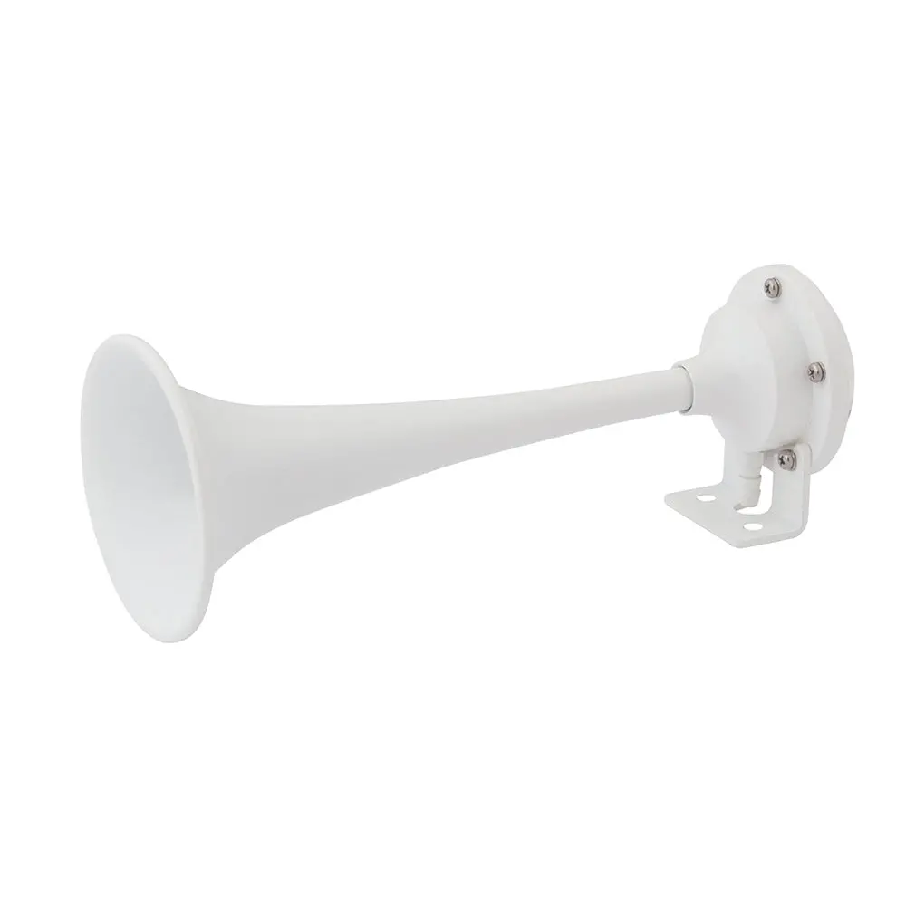 Marinco White Epoxy Coated Single Trumpet Mini Air Horn [10104] 1