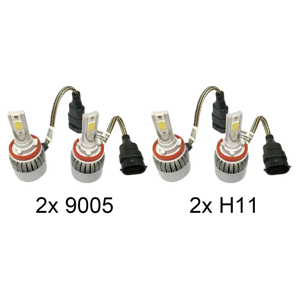 2006-2013 Toyota 4 Runner 72W 7600Lm Led Headlight Conversion Kit Hi/Low Beam 1