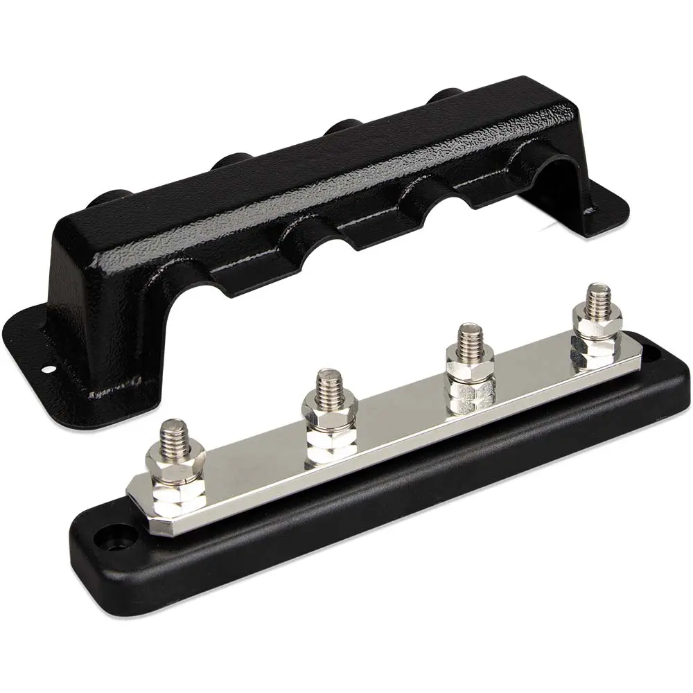 Victron Busbar 250A 4P  Cover 4X 5/16" Terminals [Vbb125040010] 1