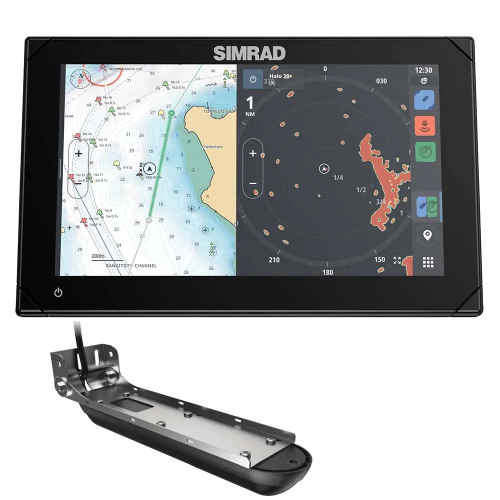 Simrad Nsx 3009 9" Combo Chartplotter  Fishfinder W/Active Imaging 3-In-1 Transducer [000-15366-001] 1