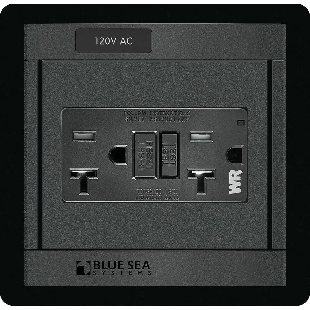 Blue Sea 1499 - 360 Panel - 120V Ac Gfci Dual Outlet [1499] 1