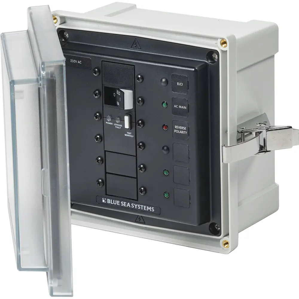 Blue Sea 3121 - Sms Panel Enclosure W/Elci (16A)  3 Blanks - 230V Ac [3121] 1