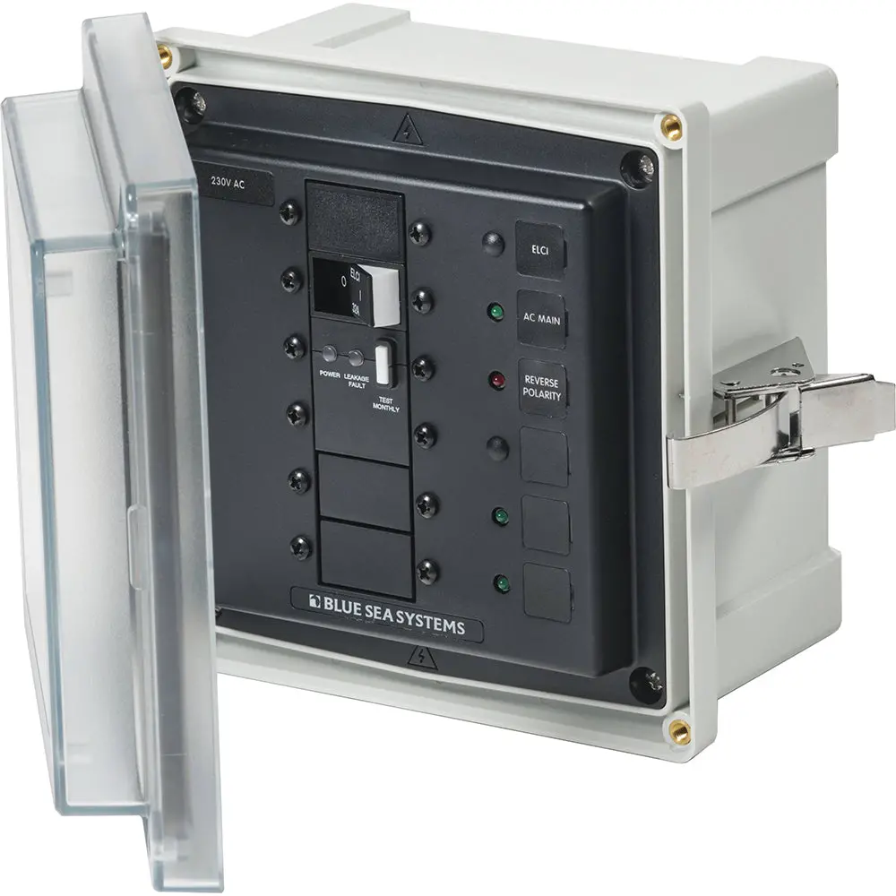 Blue Sea 3123 - Sms Panel Enclosure W/Elci (32A)  3 Blanks - 230V Ac [3123] 1
