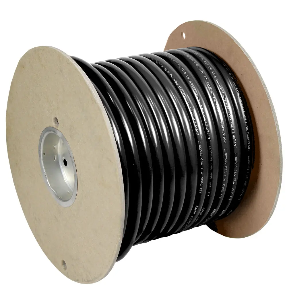 Pacer Black 4/0 Awg Battery Cable - 100 [Wul4/0Bk-100] 1