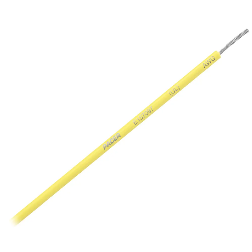 Pacer Yellow 12 Awg Primary Wire - 25  [Wul12yl-25] 1