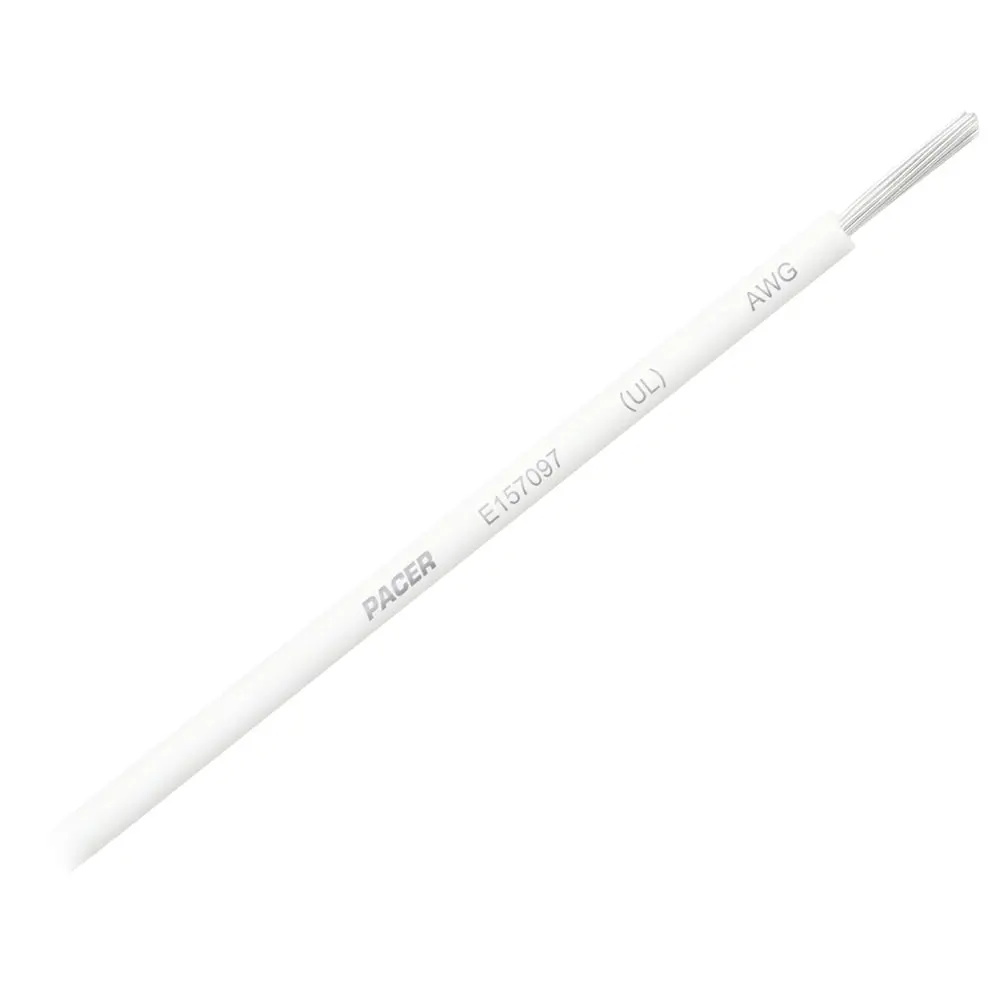 Pacer White 8 Awg Primary Wire - 25 [Wul8wh-25] 1