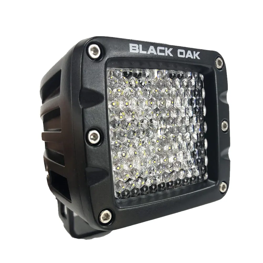 Black Oak 2" Led Pod Light - Diffused Optics - Black Housing - Pro Series 3.0 [2D-Pod10cr] 1