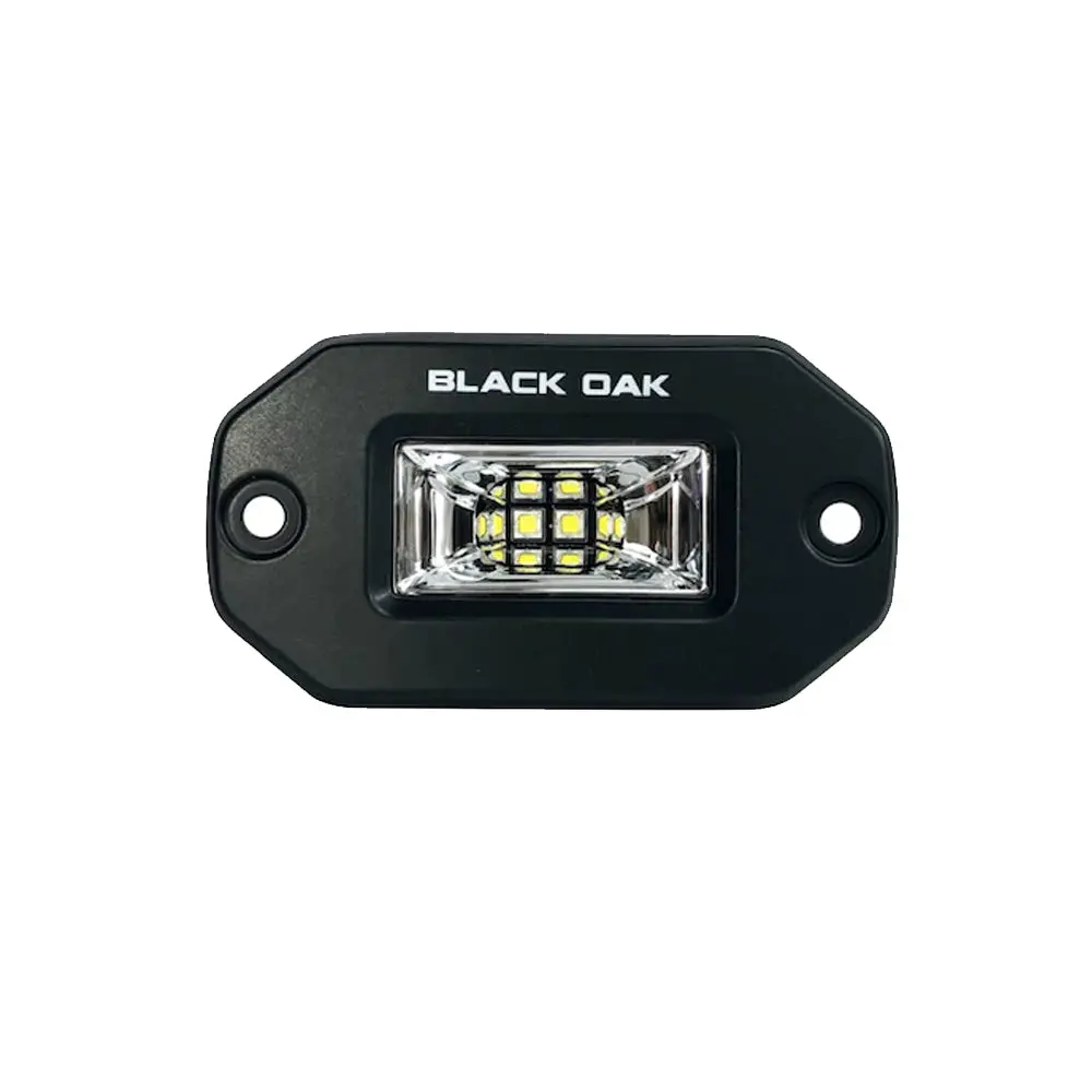 Black Oak 2" Marine Flush Mount Spreader Light - Black Housing - Pro Series 3.0 [2Fslb-S] 1