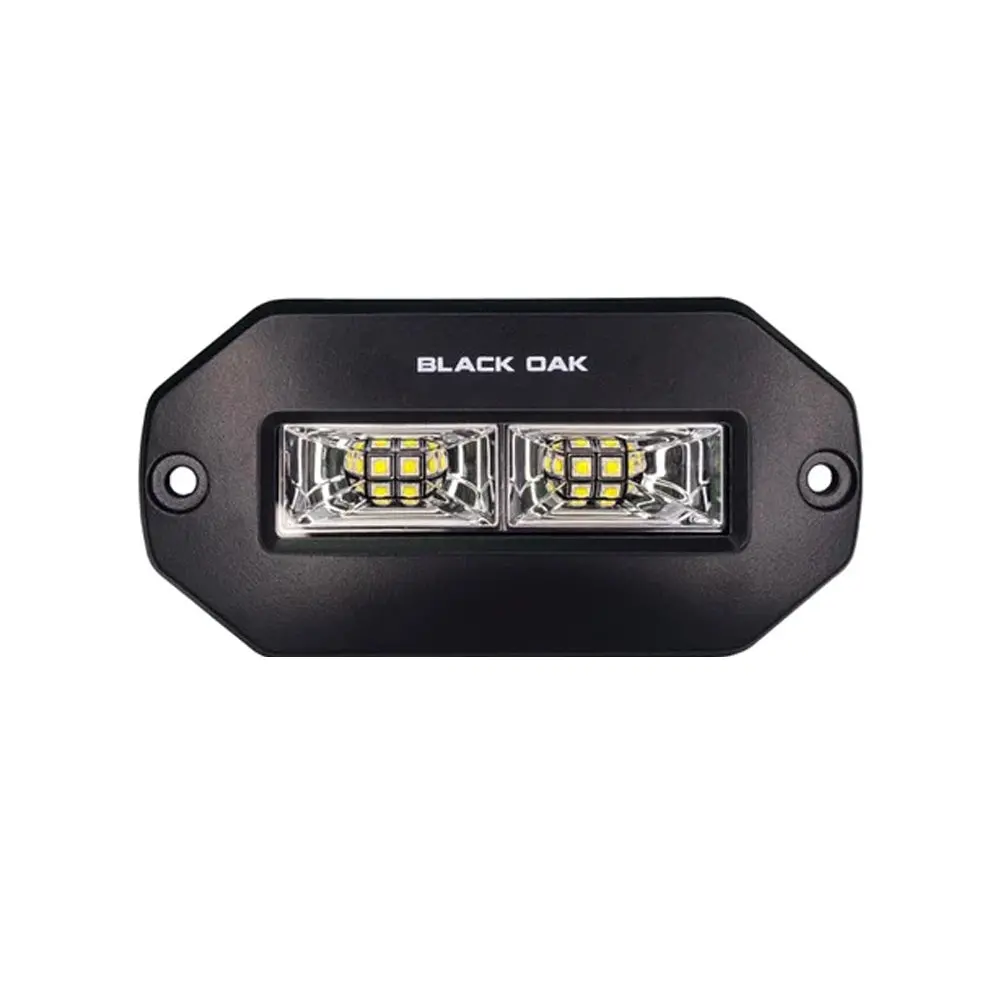 Black Oak 4" Marine Flush Mount Spreader Light - Black Housing - Pro Series 3.0 [4Bfmsl-S] 1