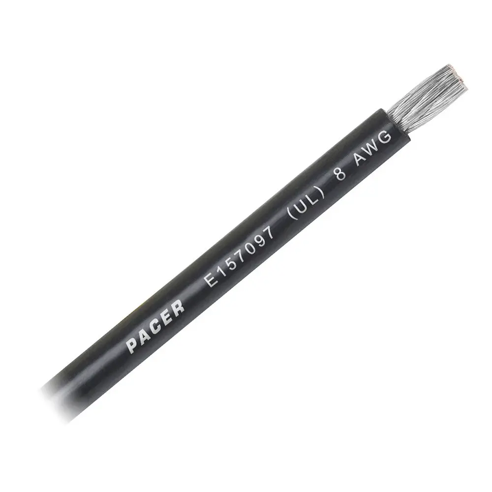 Pacer Black 8 Awg Battery Cable - Sold By The Foot [Wul8bk-Ft] 1