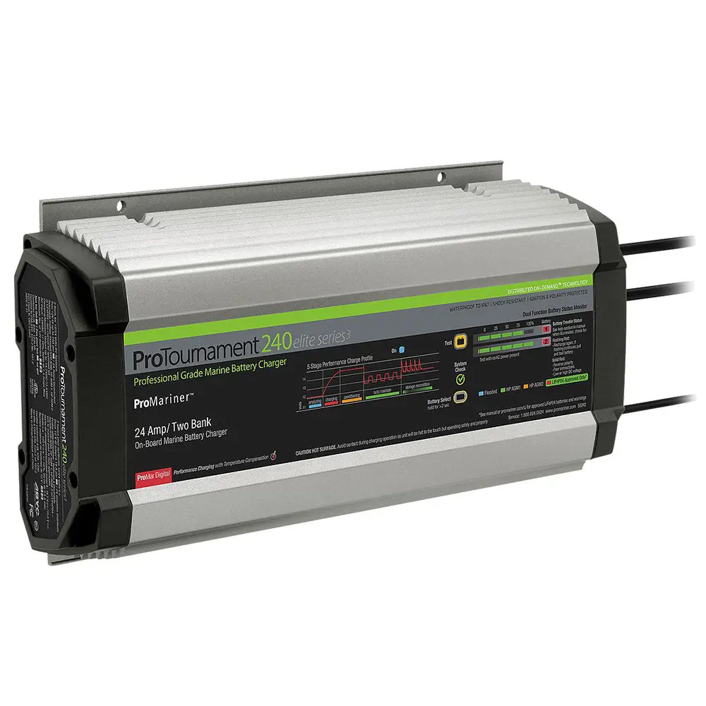 Promariner Protournament 240 Elite Series3 2-Bank On-Board Marine Battery Charger [53242] 1