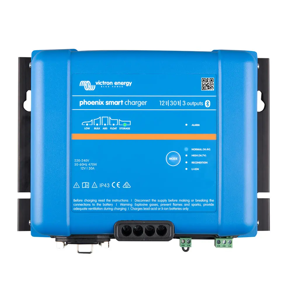 Victron Phoenix Smart Ip43 Charger 12/30 (3) 120-240Vac Requires 5-15P Mains Cord [Psc123053095] 1