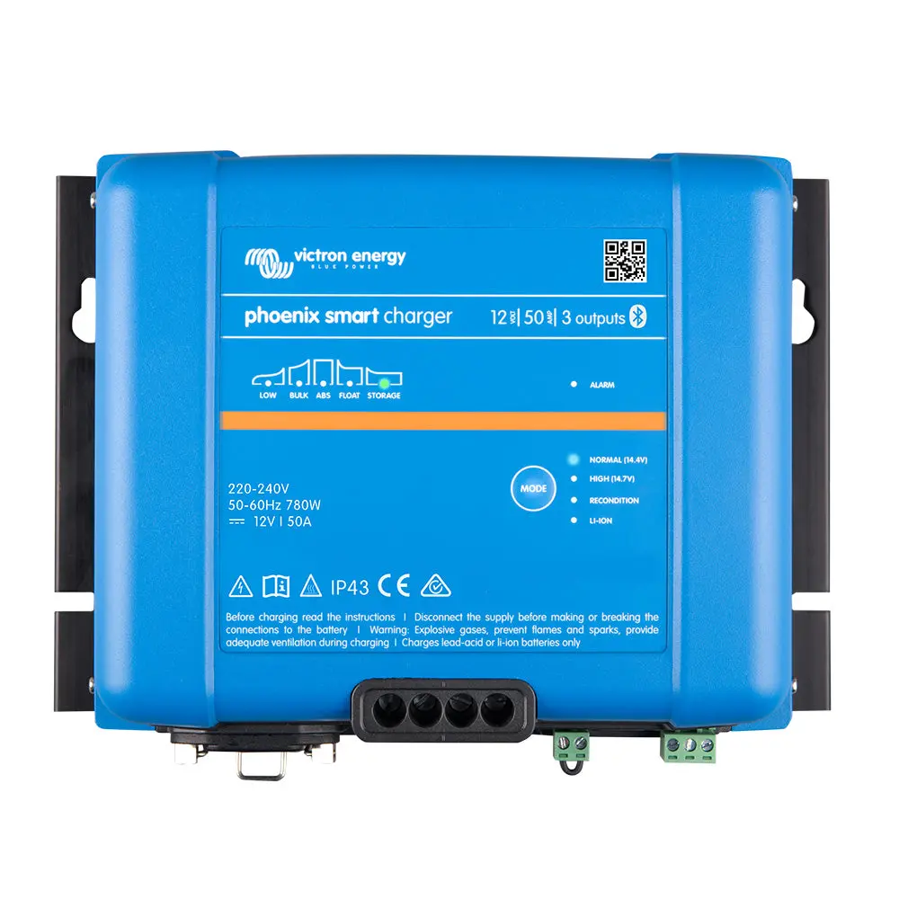 Victron Phoenix Smart Ip43 Charger 12/50 (3) 120-240Vac Requires 5-15P Mains Cord [Psc125053095] 1