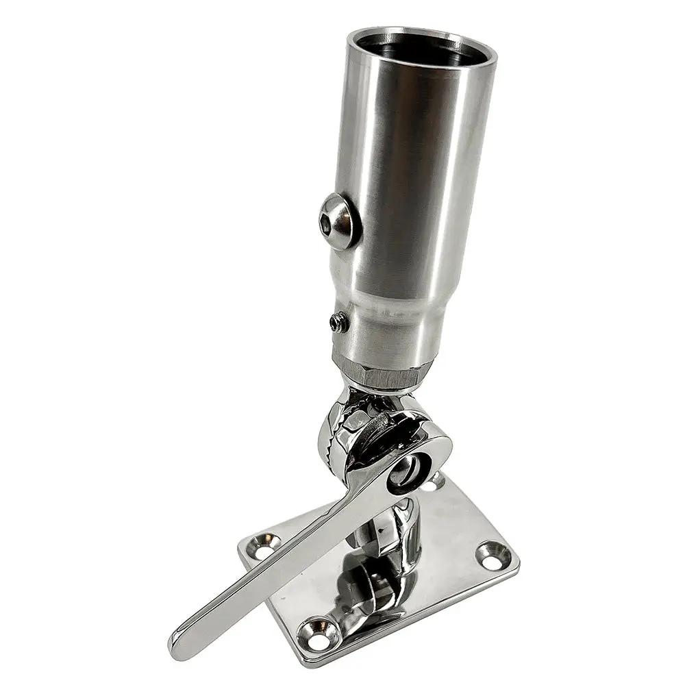 Seaview Starlink Stainless Steel 1"-14 Threaded Adapter  Stainless Steel Ratchet Base [Sv114stlkrb] 1